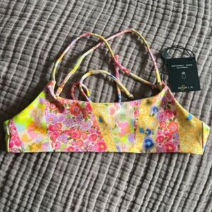 Skatie Swimwear Maddie Top - Mallorca Print - NWT Size Small